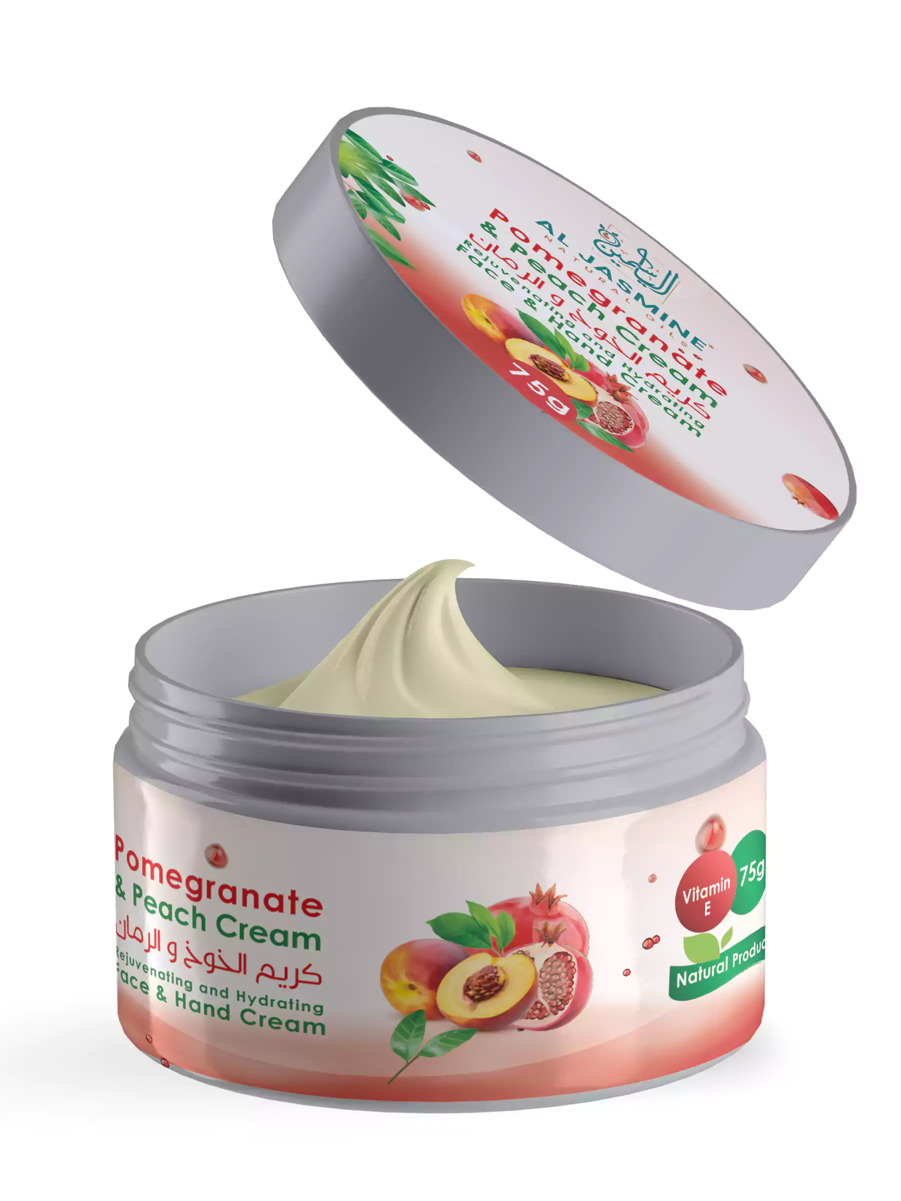 Pomegranate and Peach Cream